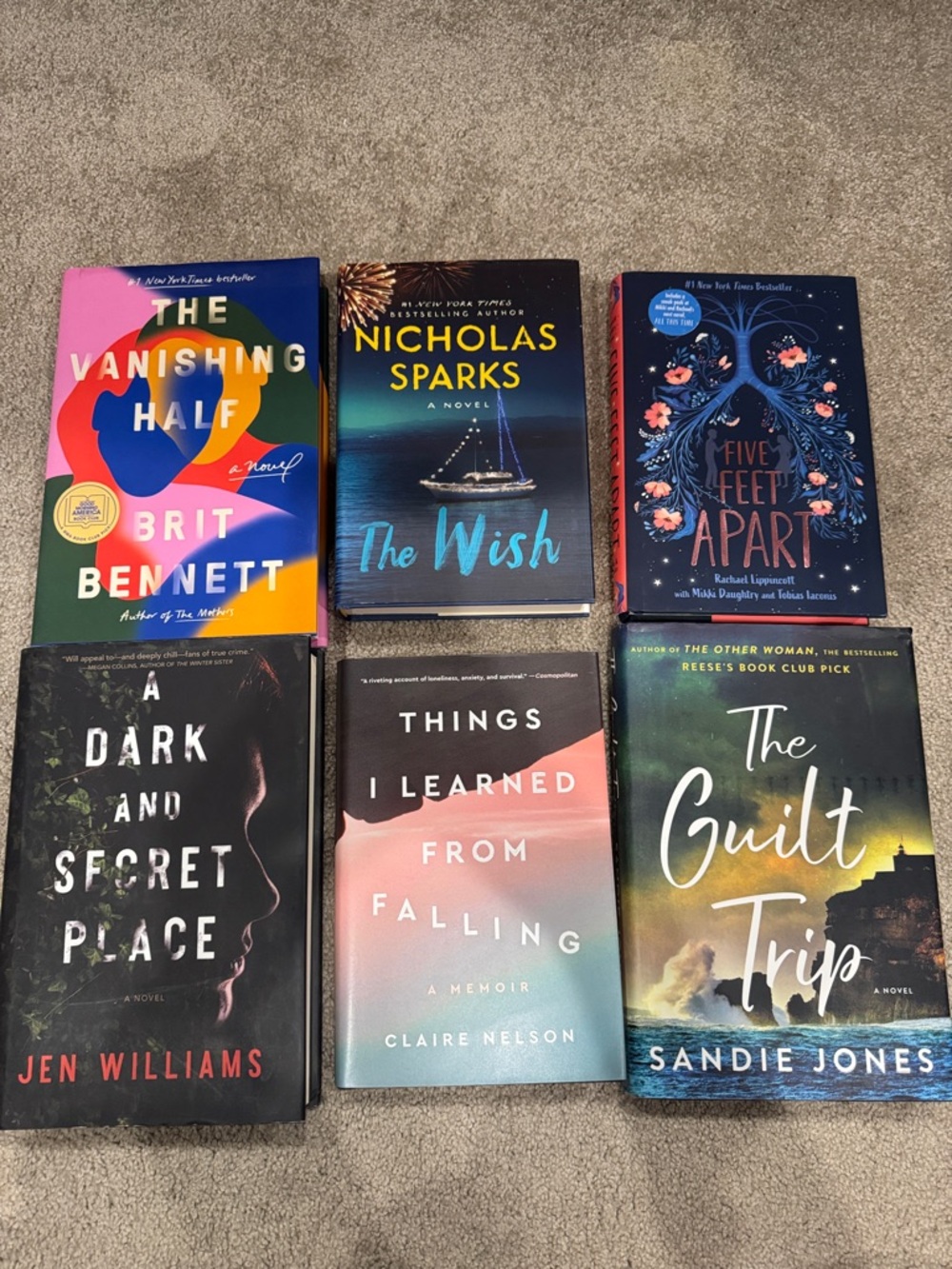 Set of 6 Hard Back Novels
